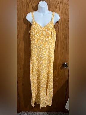 Old Navy Yellow Floral Slip Dress